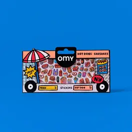 OMY Feuille d'autocollants - Hot-dog
