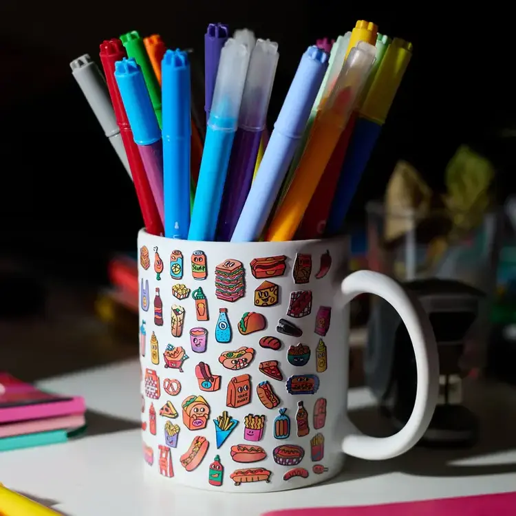 OMY Feuille d'autocollants - Hot-dog