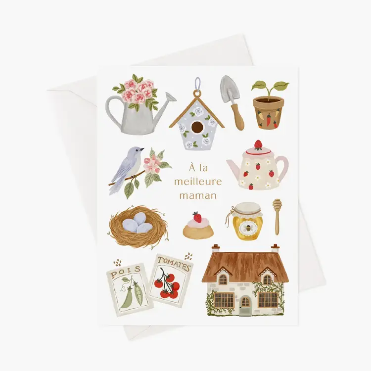 Marie-Lise Carte de souhaits - Meilleure maman