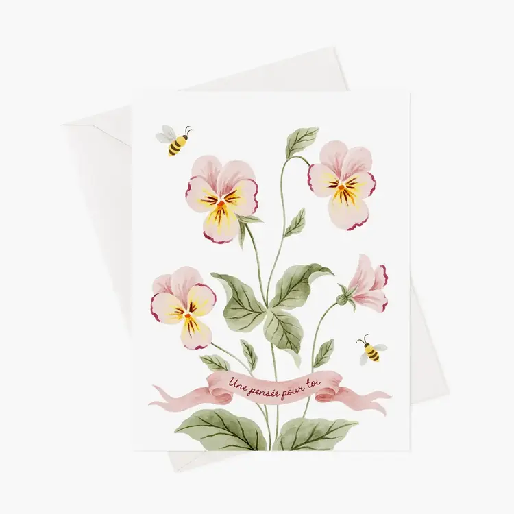 Marie-Lise Carte de souhaits - Une pensée pour toi