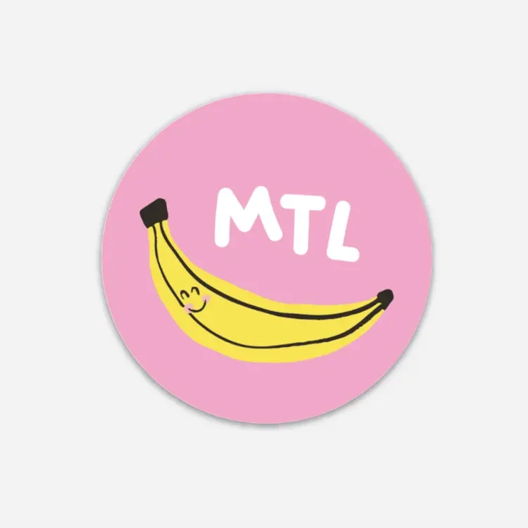 Boucle et Papier Aimant - Banane MTL