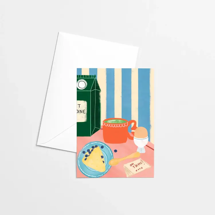 Citron & Miel Carte de souhaits - Déjeuner