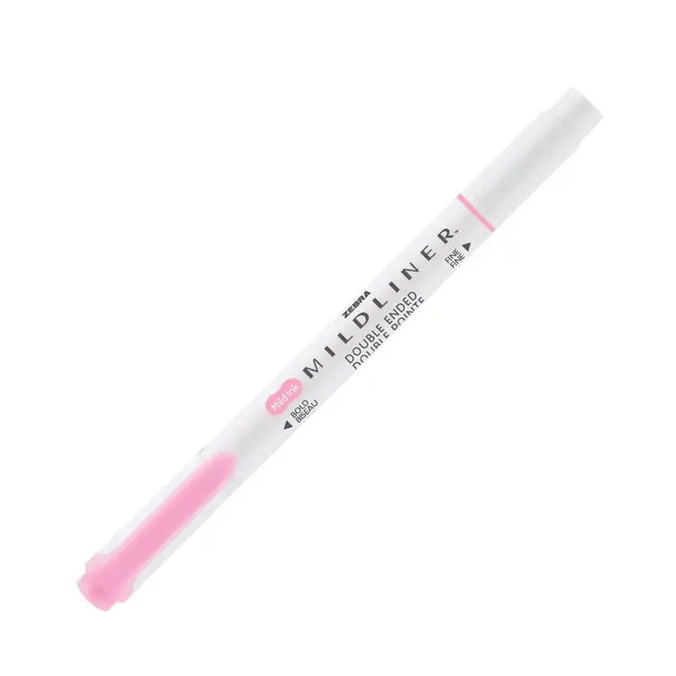 Zebra Surligneur Mildliner - Rose