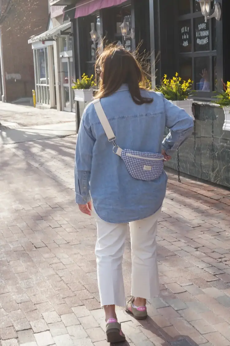 Dans le sac Sac banane - Vichy marine