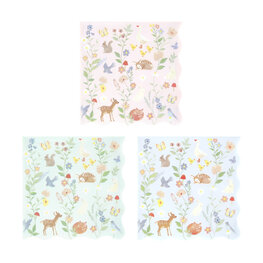 Meri Meri Grandes serviettes - Petits animals