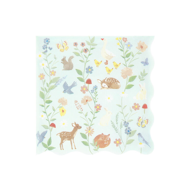 Meri Meri Grandes serviettes - Petits animals
