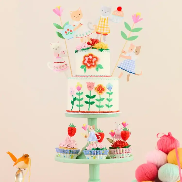 Meri Meri Ensemble pour cupcake - Club des chatons