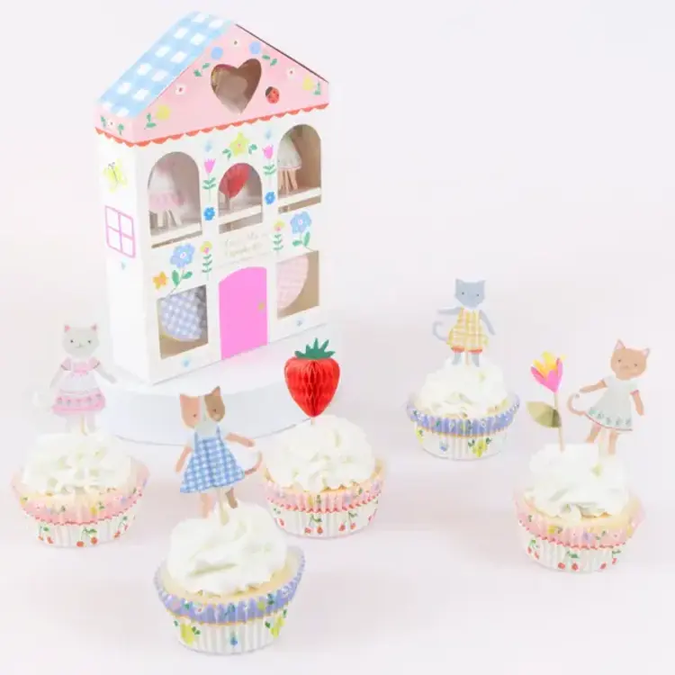 Meri Meri Ensemble pour cupcake - Club des chatons