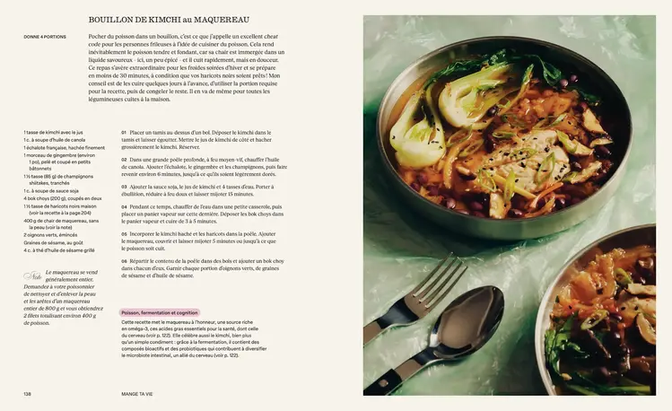 Éditions Cardinal Livre - Mange ta vie - Science, saveurs et santé