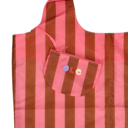 Ole Sac réutilisable - Rayé - Rouge + Rose