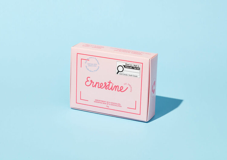 Ernestine Boîte de 6 chocolats assortis