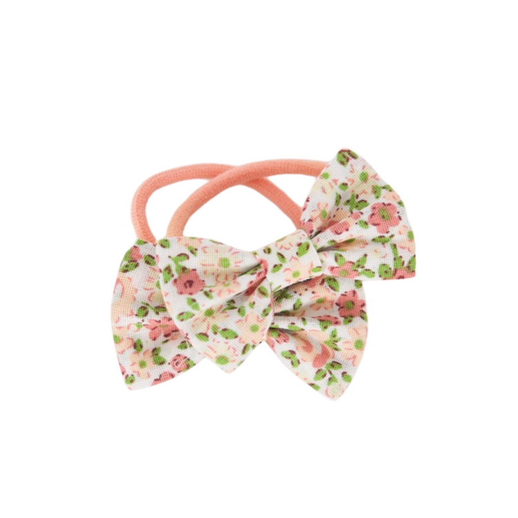 Baluchon Duo mini élastiques en tissu - Boucle fleuri