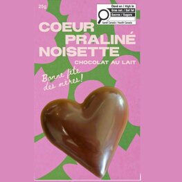 Ernestine Coeur praliné noisette - Chocolat au lait