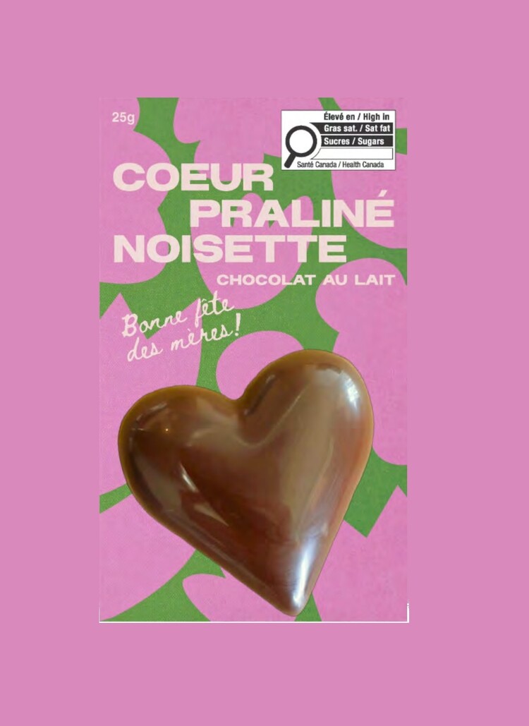 Ernestine Coeur praliné noisette - Chocolat au lait