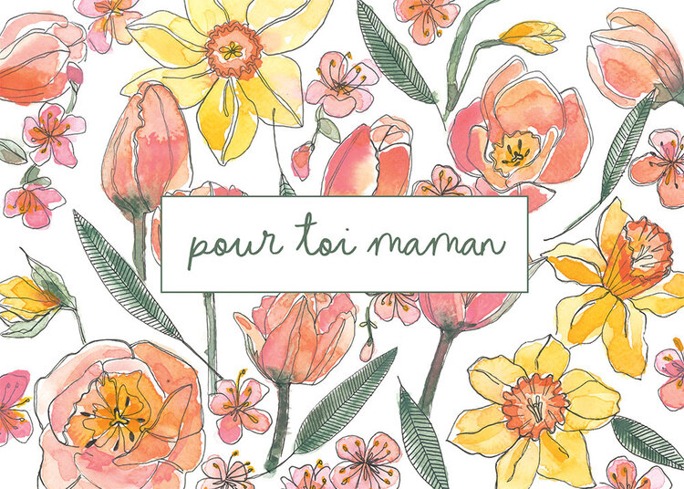 Carte de souhaits - Pour toi maman
