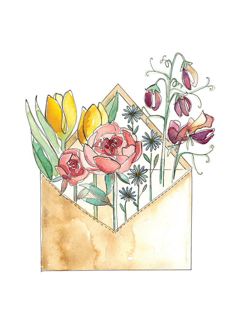 Stéphanie Renière Mini carte de souhaits - Alphonsine