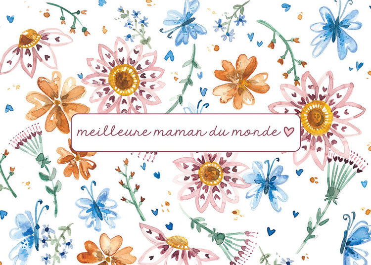 Stéphanie Renière Carte de souhaits - Meilleure maman du monde