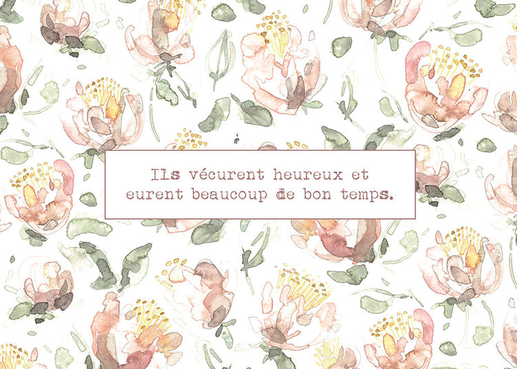 Stéphanie Renière Carte de souhaits - Ils vécurent heureux et eurent beaucoup de bon temps