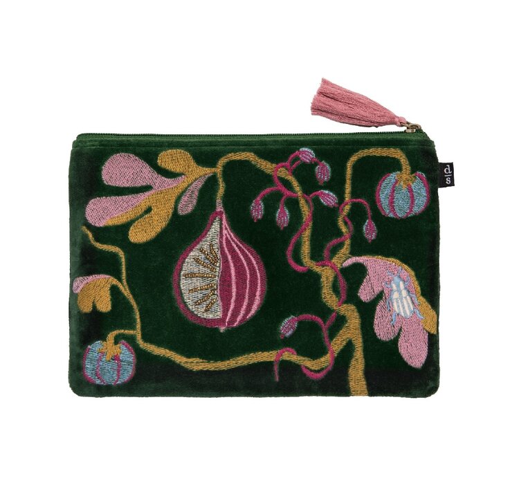 Danica Pochette brodée - Figue