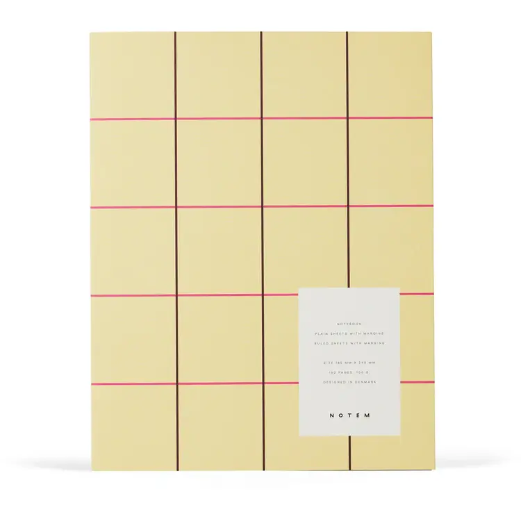 Notem Carnet UMA - Large - Carreaux jaunes
