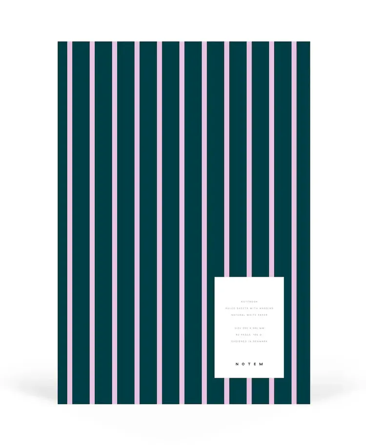 Notem Carnet Vita - Large - Bleu & rose