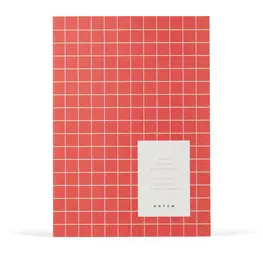 Notem Carnet Vita - Moyen - Quadrillé orange