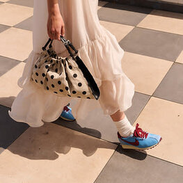 Sticky Sis Club Sac à main - Club Chic - Blanc à pois