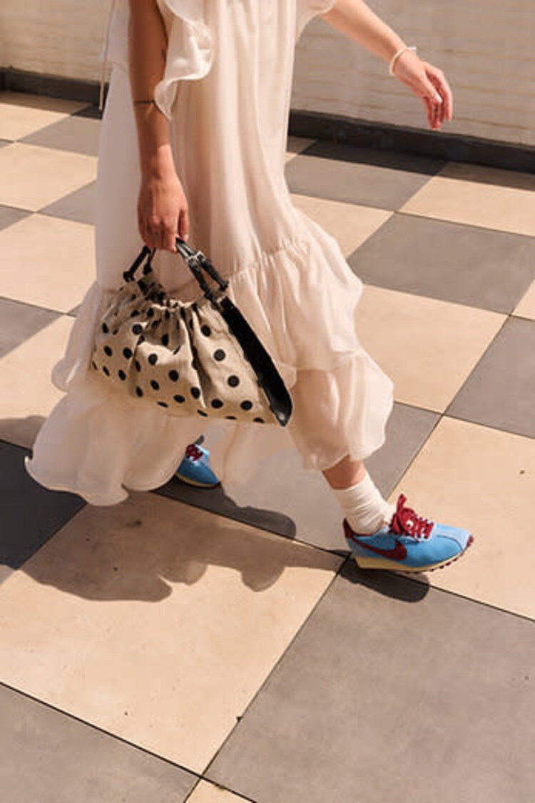 Sticky Sis Club Sac à main - Club Chic - Blanc à pois