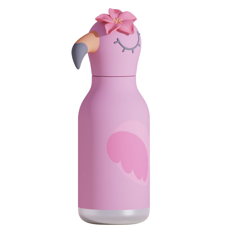 Asobu Bouteille d'eau - 16 oz - Flamant rose