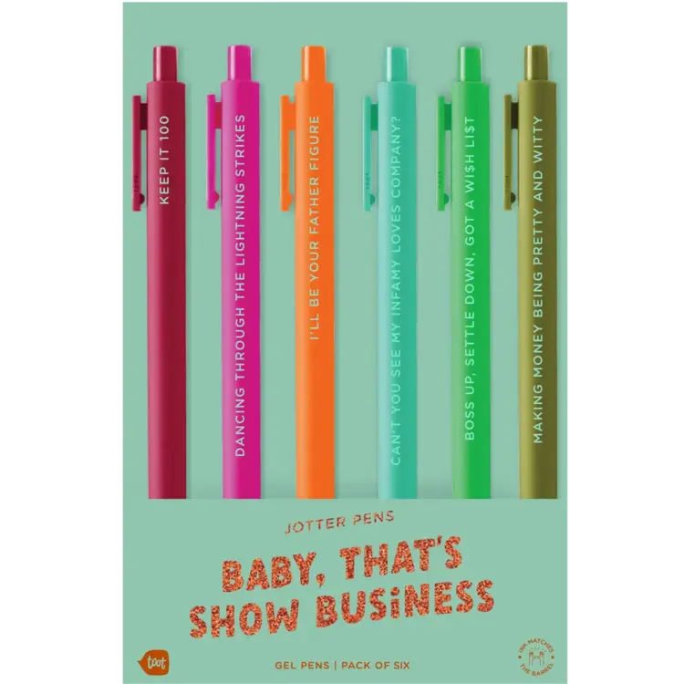 Talking out of turn Ensemble de stylo Jotter - The Life Of A Show Girl