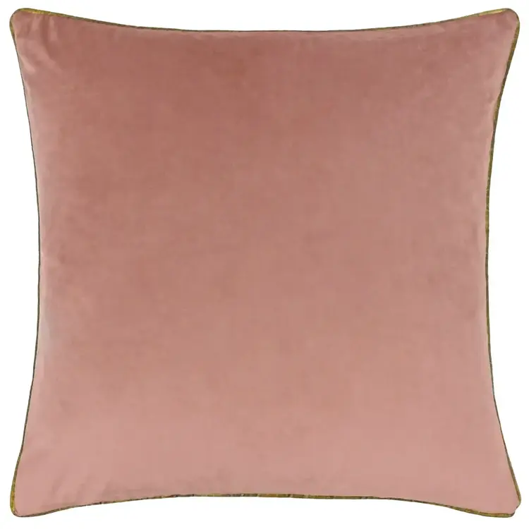 Riva Home Coussin Méridian en velour - Fard à joue & Or