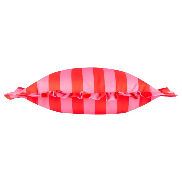Riva Home Coussin d'extérieur - Palm Royale - Rose & Rouge