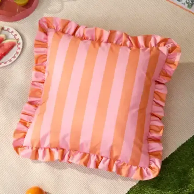 Riva Home Coussin d'extérieur - Palm Royale - Rose & Orange