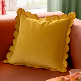 Riva Home Coussin en velours - Citron & Gingembre