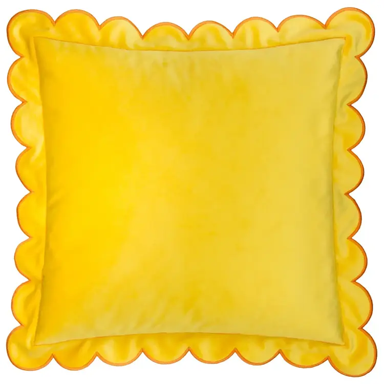 Riva Home Coussin en velours - Citron & Gingembre