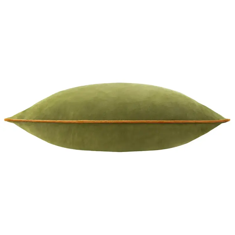 Riva Home Coussin en Velours Meridian - Olive & Gingembre