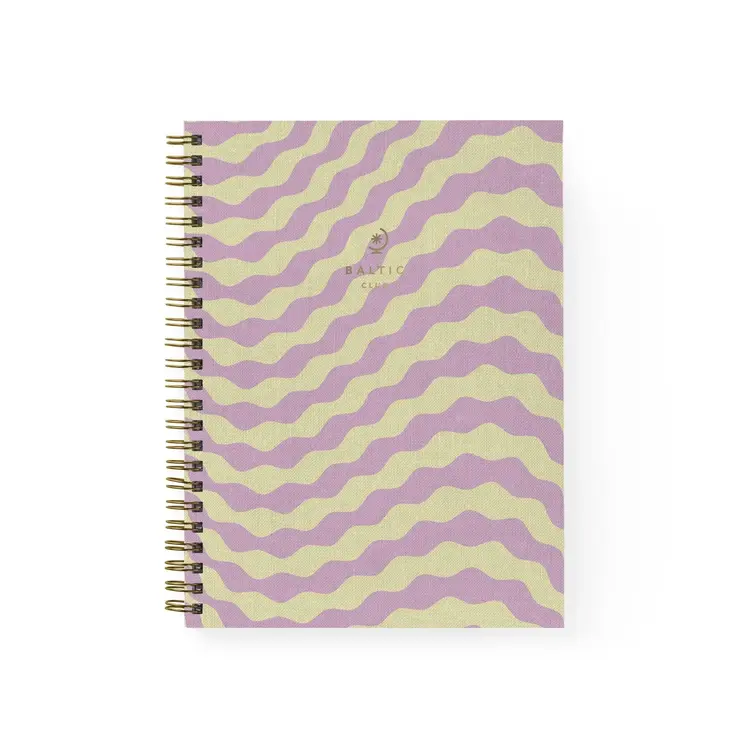 Baltic Club Cahier à spirale en tissu - Limonade