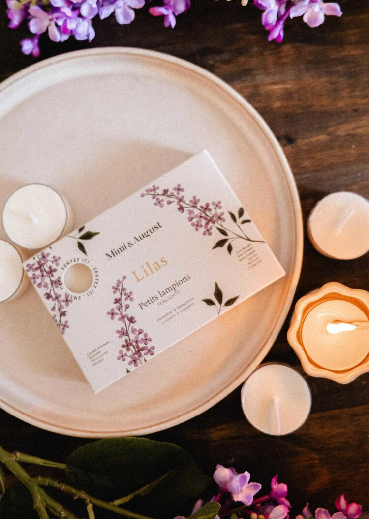 Mimi & August Coffret de lampions parfumés - Lilas