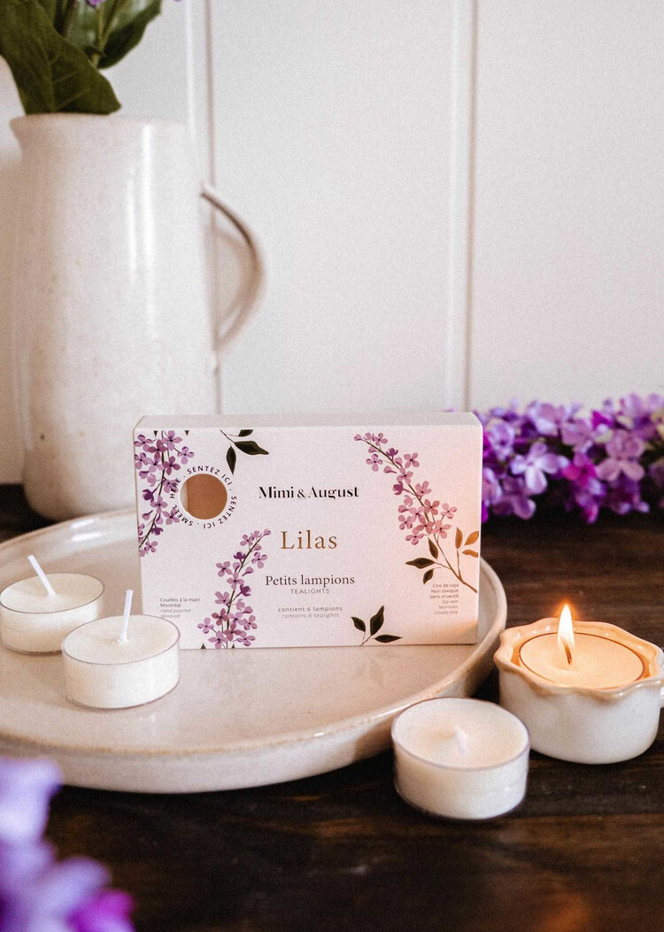 Mimi & August Coffret de lampions parfumés - Lilas