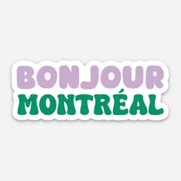 Boucle et Papier Autocollant - Bonjour Montréal