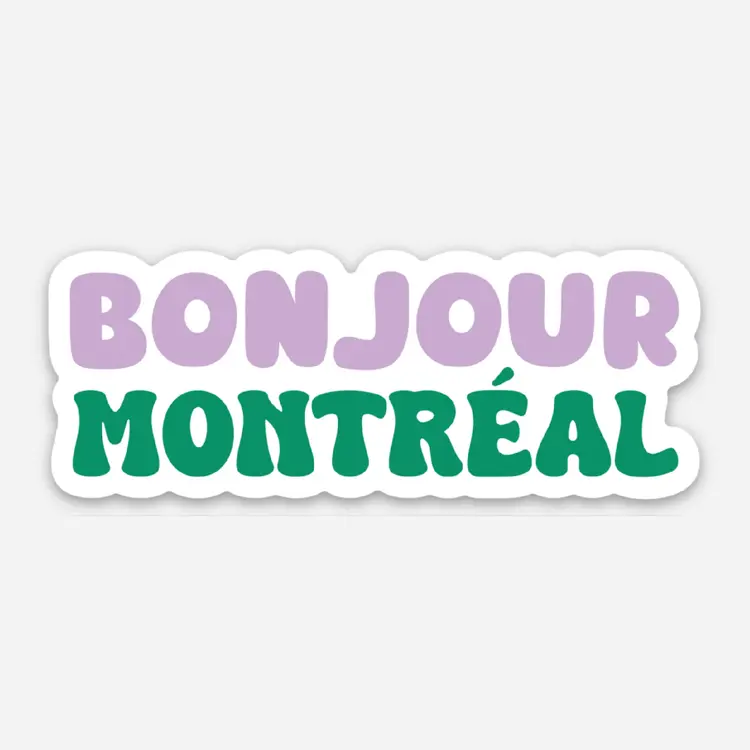 Boucle et Papier Autocollant - Bonjour Montréal