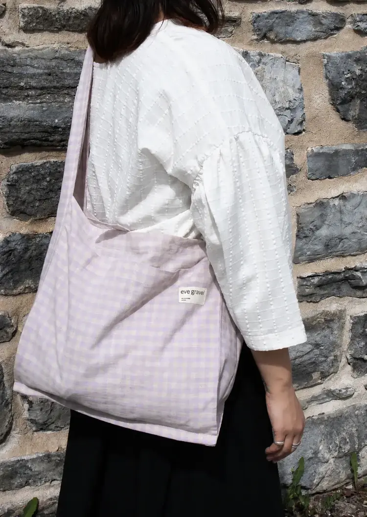 Eve Gravel Le paper bag - Naturel/Lilas
