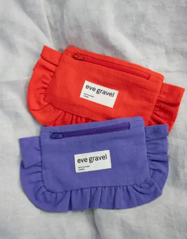 Eve Gravel Pochette à glissière - Pensée