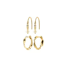 Pilgrim Boucle d'oreilles 2 en 1 - Morin - Or