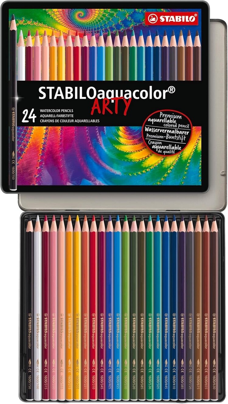 Stabilo STABILO aquacolor - Boîte de 24 crayons
