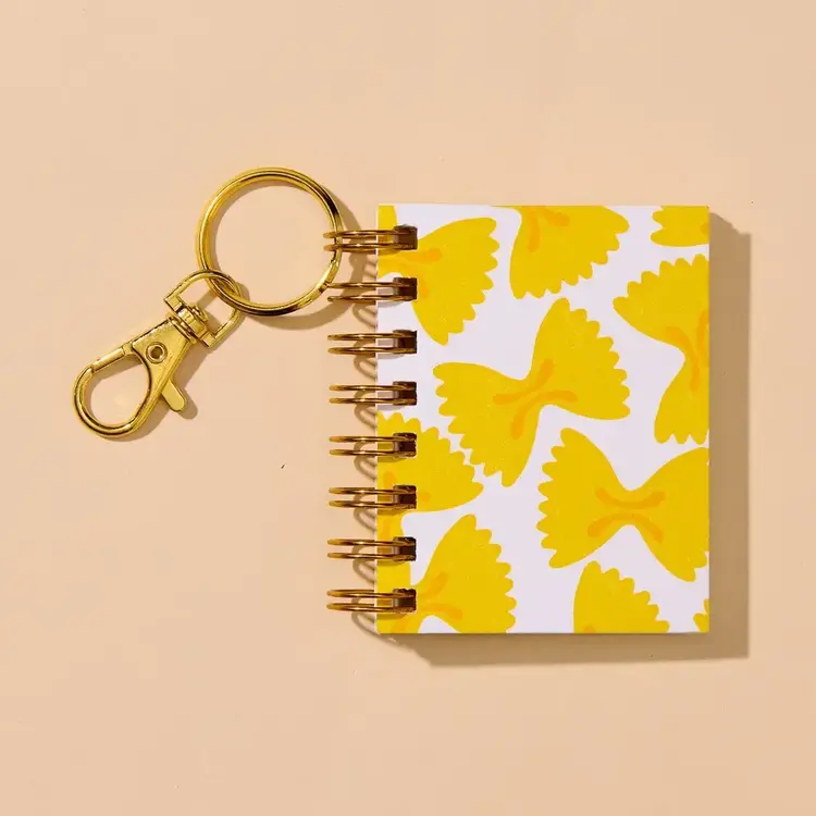And Here We Are Breloque pour sac mini-carnet - Farfalle