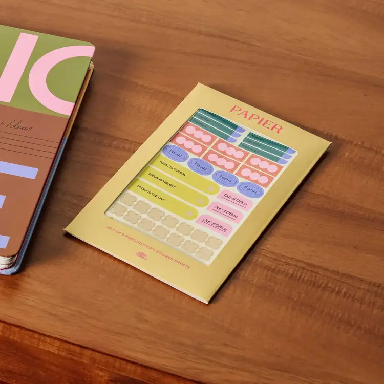 Papier Ensemble d'autocollants de productivité