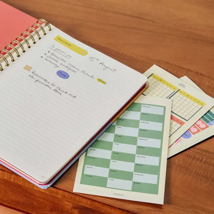 Papier Ensemble d'autocollants de productivité