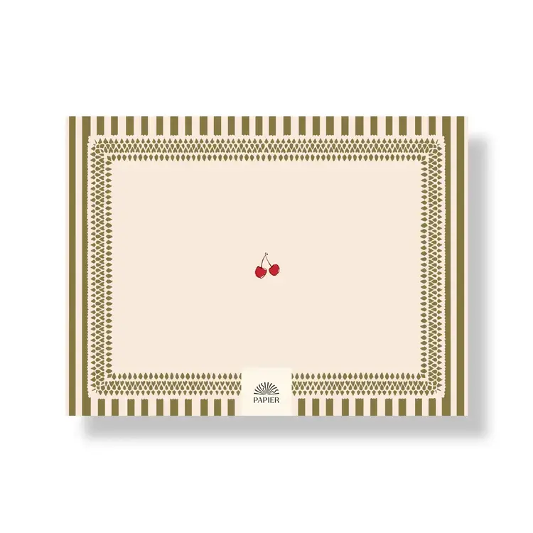 Papier Planificateur de repas - Cerise