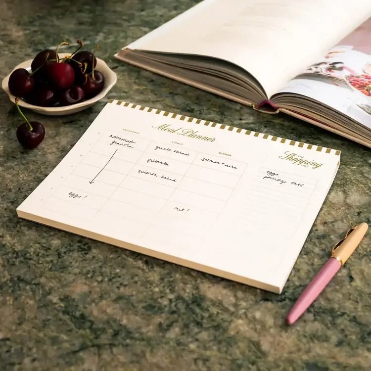 Papier Planificateur de repas - Cerise